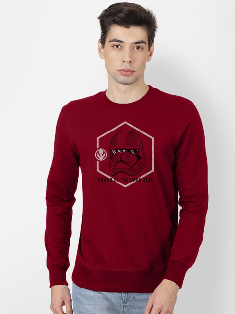 

Free Authority Star Wars Print Red Sweatshirt for Men