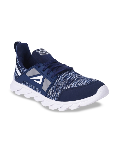 

IMPAKTO Men Blue Mesh Running Shoes