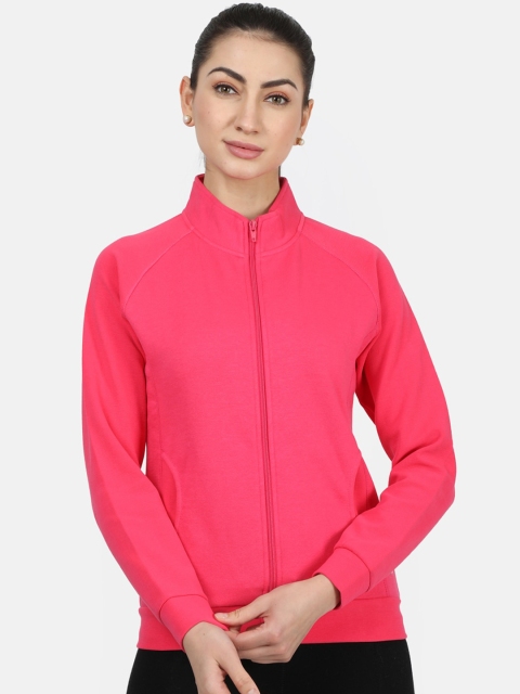 Monte Carlo Women Pink Solid Sweatshirt
