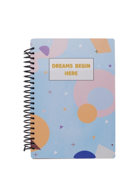 

Vdesi Unisex Kids Blue & Beige Dreams Begin Here Diary