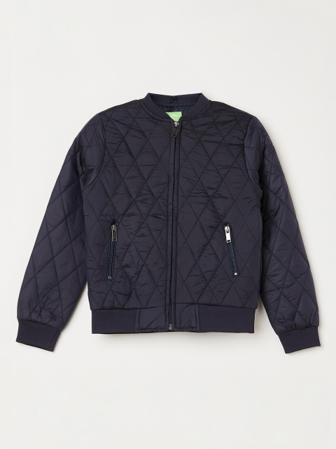 

Bossini Boys Navy Blue Solid Quilted Jacket