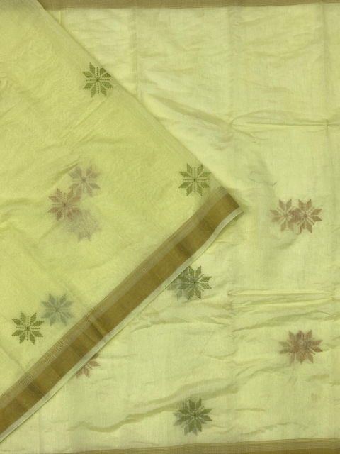

KLM Fashion Mall Green Woven Design Silk Cotton Saree