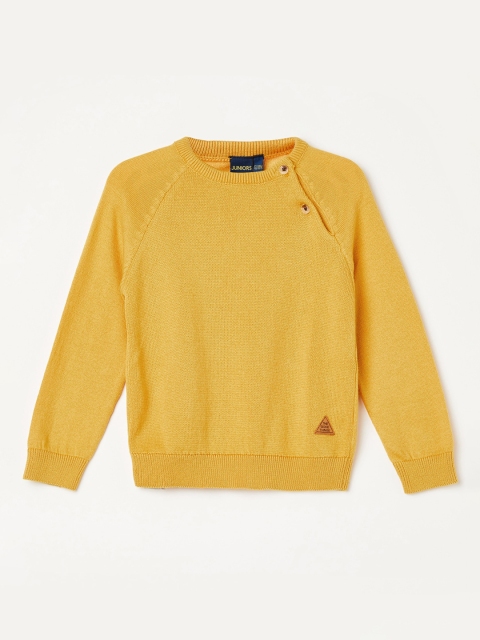 

Juniors by Lifestyle Infant Boys Mustard Yellow Solid Pullover Sweater