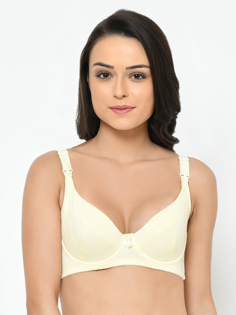 

Cosmo Lady Women Yellow Solid Wired Non-Padded Maternity Bra 094926