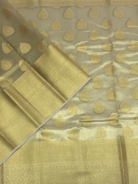 

KLM Fashion Mall Gold-Toned Woven Design Saree