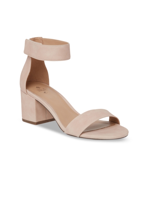 

Call It Spring Women Beige Solid Block Heels