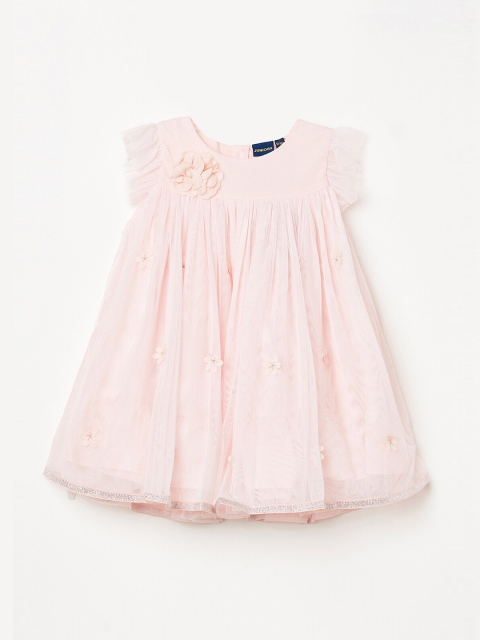 

Juniors by Lifestyle Girls Pink Solid A-Line Dress