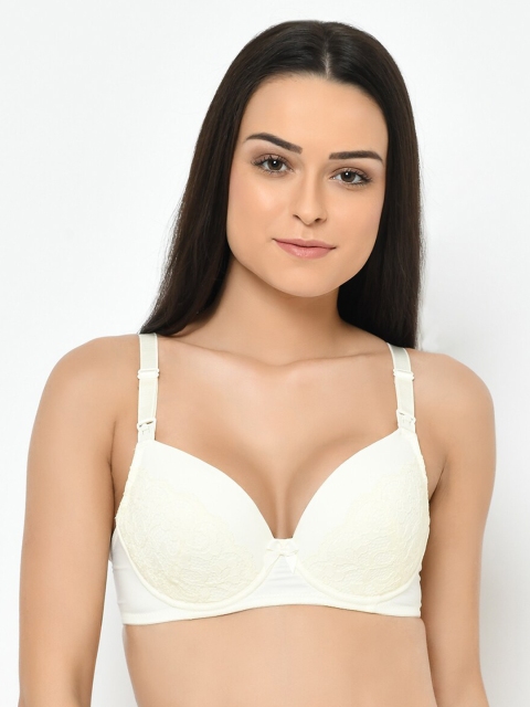 

Cosmo Lady White Self-Design Underwired Lightly-Padded Maternity Bra LB8C0738C