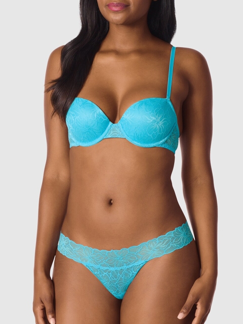 

La Senza Women Blue Solid Wired Lightly Padded Everyday Bra 11157051-08N8