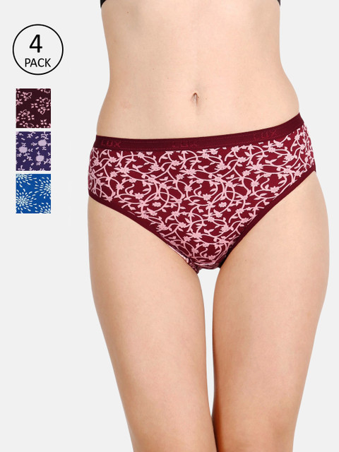 

LUX Cozi for her Women Pack of 4 Assorted Bikini Briefs COZIHER_PTY_203_4PC