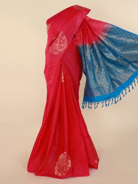 

Pothys Red Pure Silk Woven Design Kanjeevaram Saree