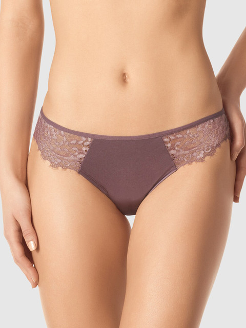 

La Senza Women Mauve Self Design Scandal Ki Lace Thongs 11149010-79B6