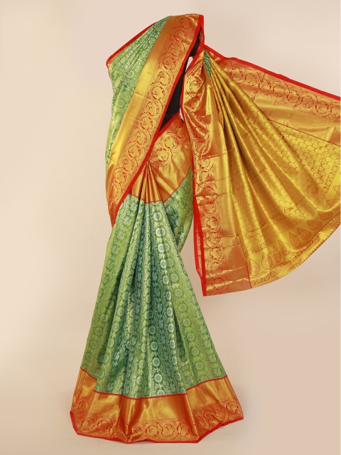 

Pothys Green Woven Design Saree