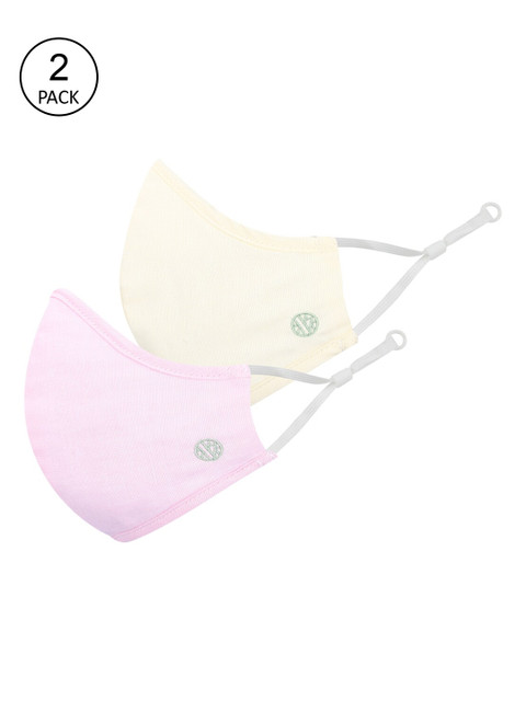 

Van Heusen Pack Of 2 Solid 3-Ply Reusable Cloth Masks, Pink