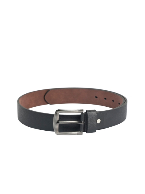 

ZEVORA Men Black Textured Belt