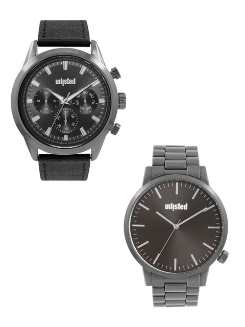 

UNLISTED A KENNETH COLE PRODUCTION Men Set Of 2 Analogue Watch UL51145001, Black