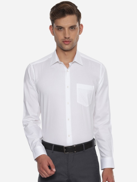 

Van Heusen Men White Regular Fit Solid Formal Shirt