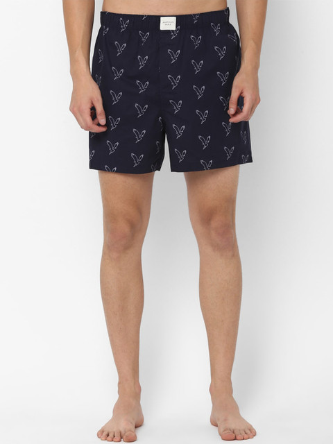 

AMERICAN EAGLE OUTFITTERS Men Navy Blue Printed Boxers WEE0230689410