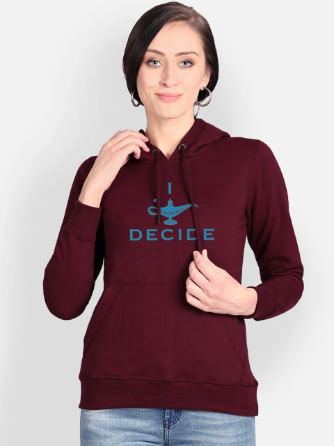 

Free Authority Women Maroon Printed Sweatshirt