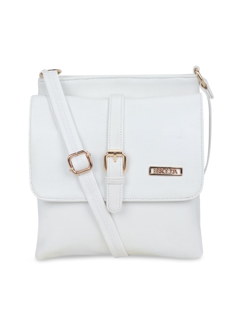 

ESBEDA White Solid Sling Bag