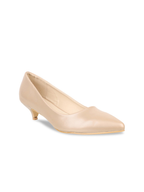 

Flat n Heels Women Beige Solid Pumps