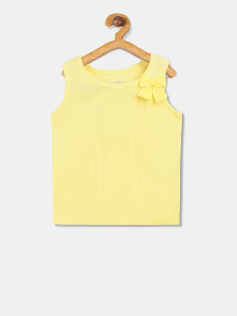 

The Childrens Place Girls Yellow Solid Top