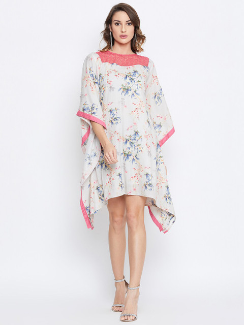 

The Kaftan Company Women Multicoloured Printed Kaftan Dress, Multi