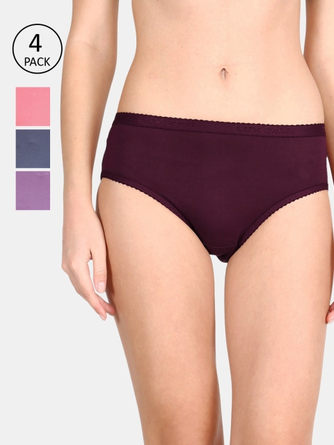 

LUX Cozi for her Women Pack Of 4 Assorted Hipster Briefs COZIHER_PTY_201_4PC