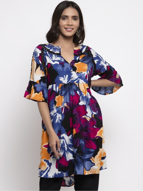 

Kiaasa Women Multicoloured Printed Anarkali Kurta, Multi