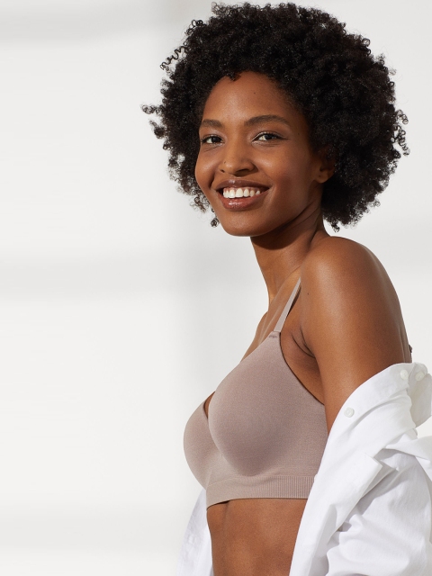 

H&M Beige Seamless Jersey Push-up Bra
