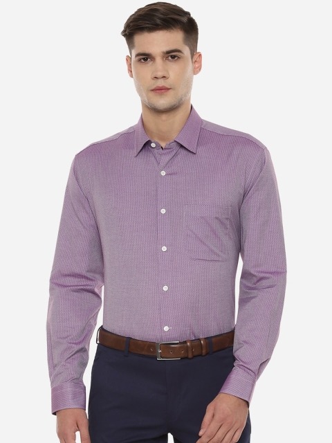 

Luxure by Louis Philippe Men Purple Printed Formal Shirt