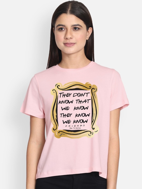 

Free Authority Friends Print Pink Tshirt for Women