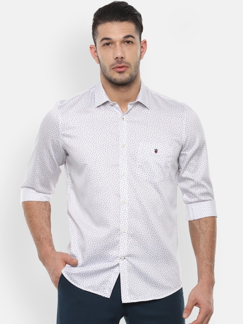 

Louis Philippe Sport Men White Slim Fit Printed Casual Shirt