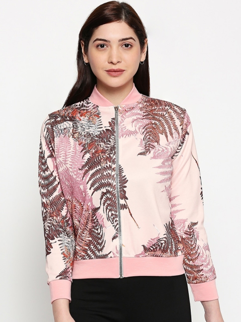 

inocenCia Women Pink Printed Lightweight Bomber Jacket