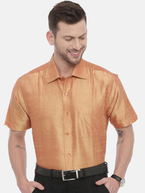 

Khoday Williams Men Orange Regular Fit Solid Casual Shirt