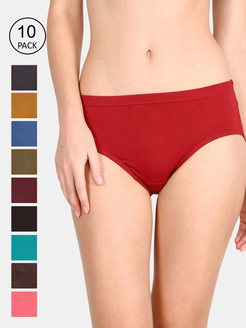 

LUX Cozi for her Women Pack Of 10 Assorted Hipster Briefs COZIHER_PTY_101