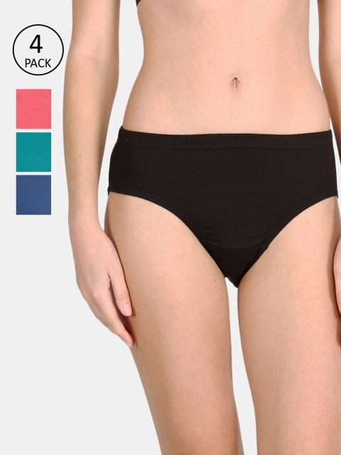 

LUX Cozi for her Women Pack Of 4 Assorted Hipster Briefs-COZIHER_PTY_101_4PC