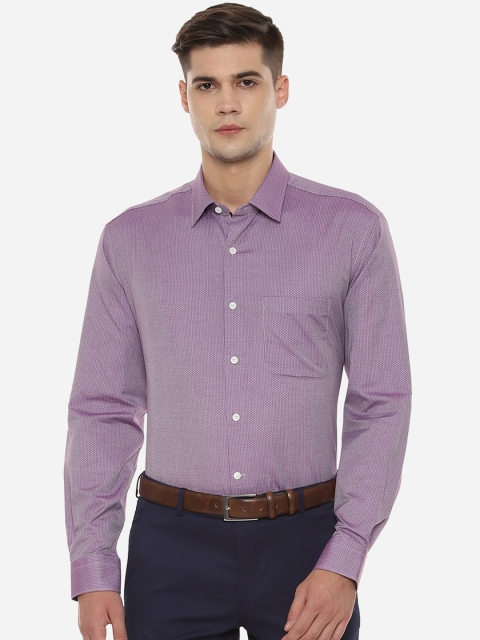 

Luxure by Louis Philippe Men Purple Printed Formal Shirt