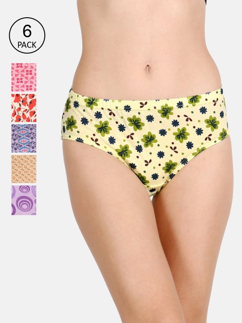 

LUX Cozi for her Women Pack Of 6 Assorted Hipster Briefs COZIHER_PTY_102