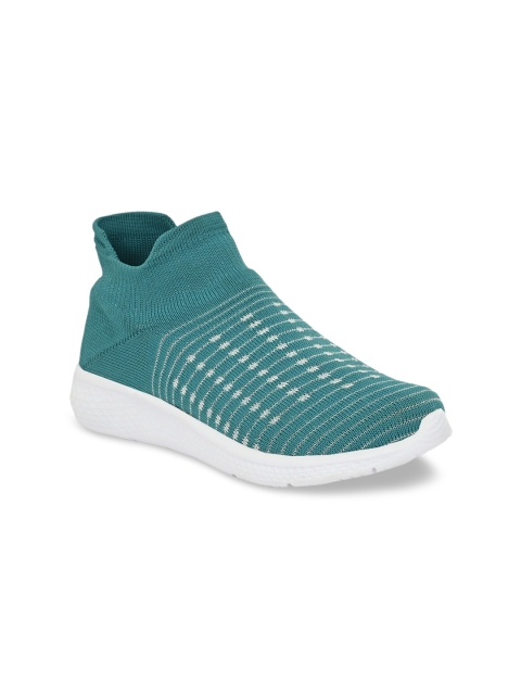

AfroJack Women Teal Blue & White Walking Shoes