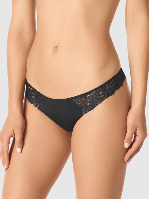 

La Senza Women Black Self Design Thongs 11149010-03YZ
