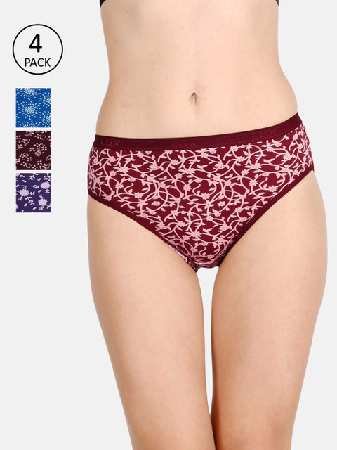 

LUX Cozi for her Women Pack of 4 Assorted Hipster Briefs COZIHER_PTY_203_4PC