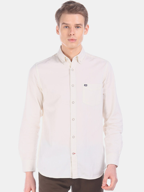 

Arrow Sport Men White Regular Fit Solid Casual Shirt