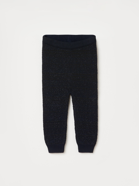 

Juniors by Lifestyle Infant Girls Navy Blue Self-Design Ankle-Length Leggings