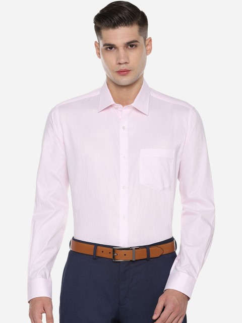 

Van Heusen Men Pink Regular Fit Striped Formal Shirt