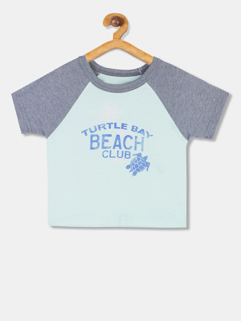 

The Childrens Place Boys Blue Printed Round Neck T-shirt