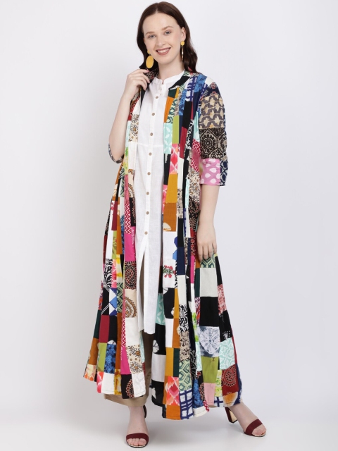 

Vedic Women Multicoloured Dyed A-Line Kurta, Multi