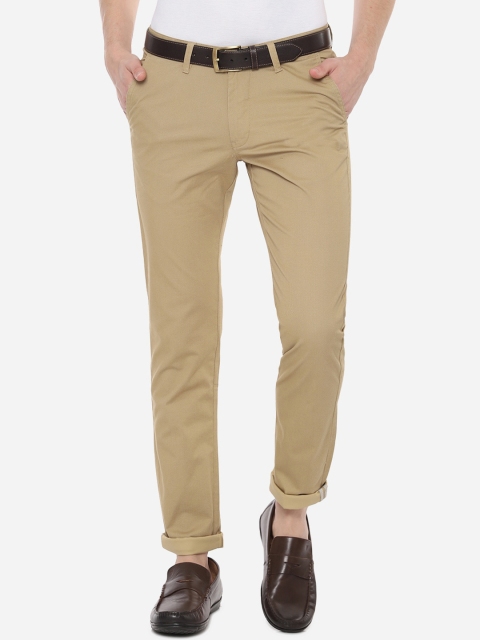 

Van Heusen Sport Men Beige Solid Regular Trousers