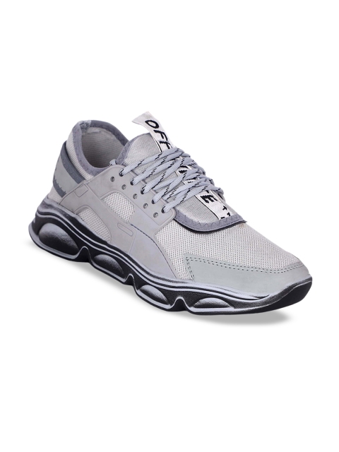 

AVAENS Men Grey Running Shoes