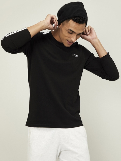 

Kappa Men Black Solid Round Neck T-shirt